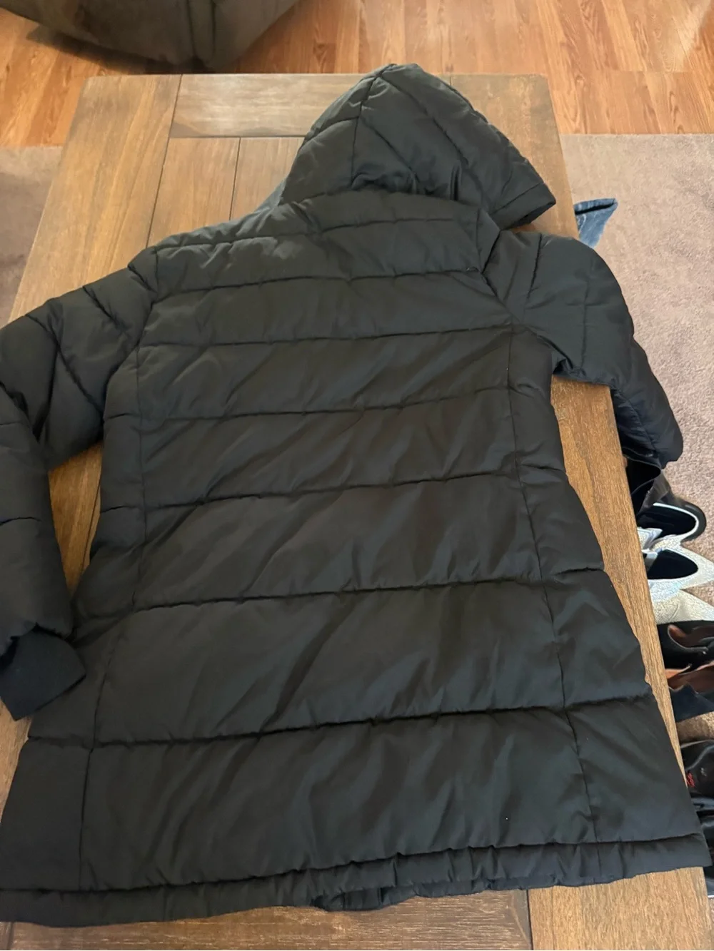 Gap Kids Black Hooded Puffer Coat xxl